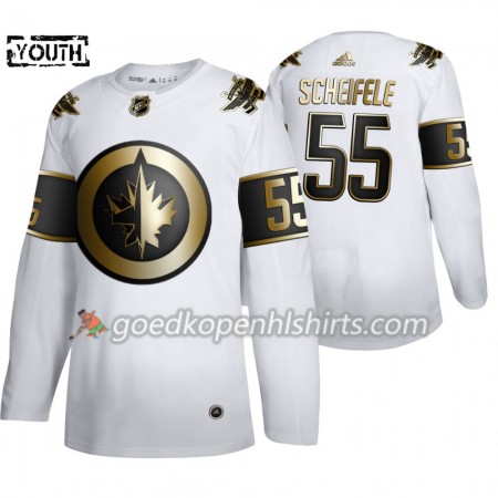 Winnipeg Jets Mark Scheifele 55 Adidas 2019-2020 Golden Edition Wit Authentic Shirt - Kinderen